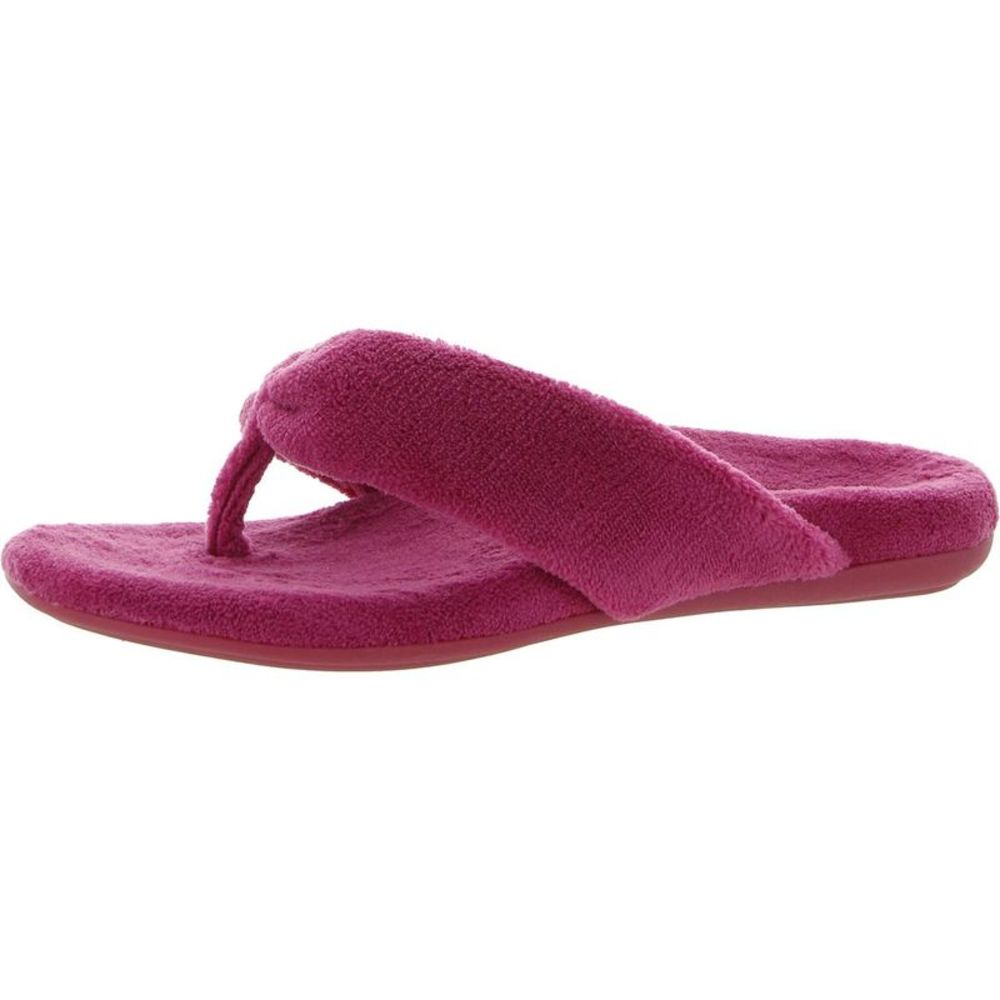 Vionic Womens Lydia  Pink Terry Cloth Flip Flops Thong Slippers Shoes NWT